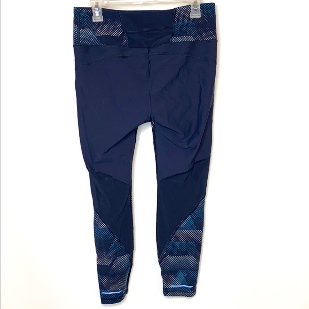 Athleta Blue Workout Leggings Size L - Picture 5 of 8